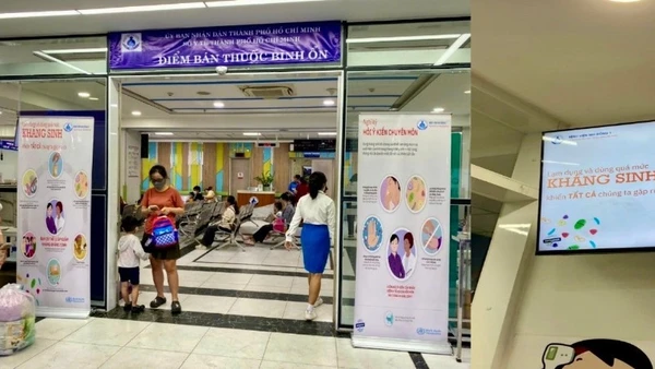 Bệnh viện Nhi đồng 1 thực hiện truyền thông phòng chống đề kháng kháng sinh.