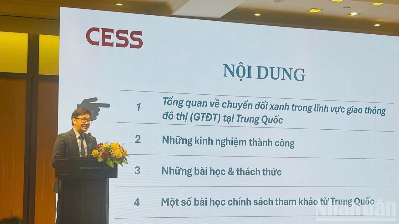Hội thảo tại Hà Nội chia sẻ kinh nghiệm quốc tế thúc đẩy chuyển đổi giao thông xanh