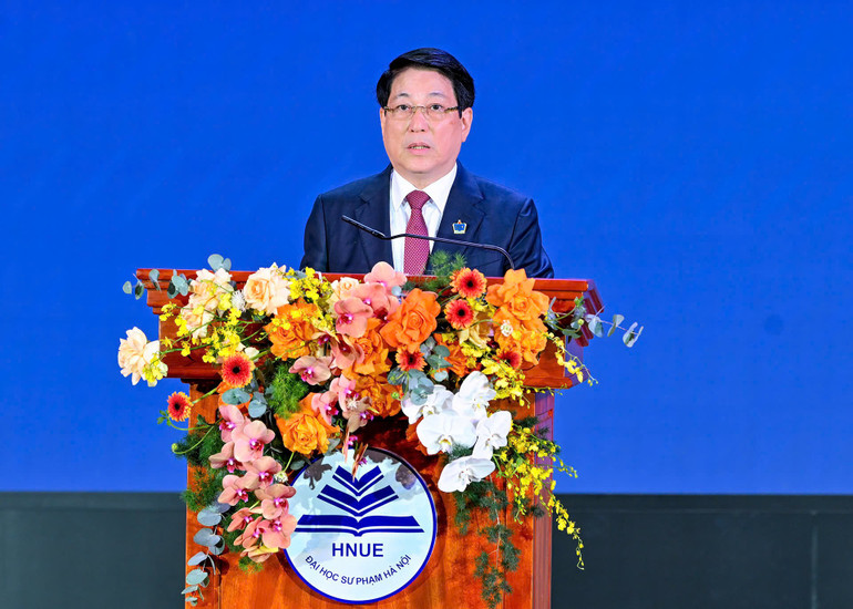 Chủ tịch nước phát biểu tại buổi lễ. (Ảnh: Thủy Nguyên) z7232182583445-fac7f37c61d086a81158cb04d1ef91b7.jpg