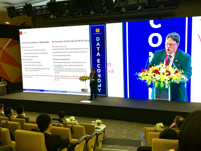En internationell workshop om dataekonomi, organiserad av ministeriet för offentlig säkerhet i samarbete med National Data Association och British University Vietnam, hölls den 13 december i Hung Yen. ht.jpg