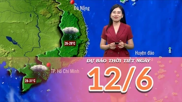 [Video] Dự báo thời tiết ngày mai 12/6/2025: Hoàn lưu bão số một gây mưa lớn tại nhiều khu vực