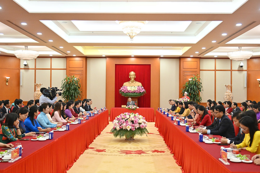 Quang cảnh buổi gặp mặt. (Ảnh: THỦY NGUYÊN) chi-0698.jpg