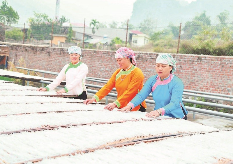 Miến dong Bản Xèo được du khách ưa chuộng.