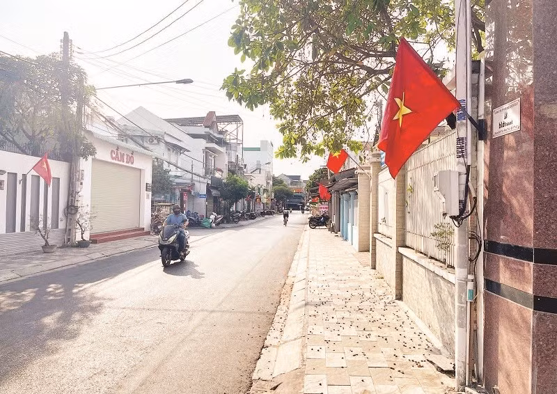 Đường Lâm Đình Trúc (Khu phố 6, phường Phú Thủy) sạch đẹp.