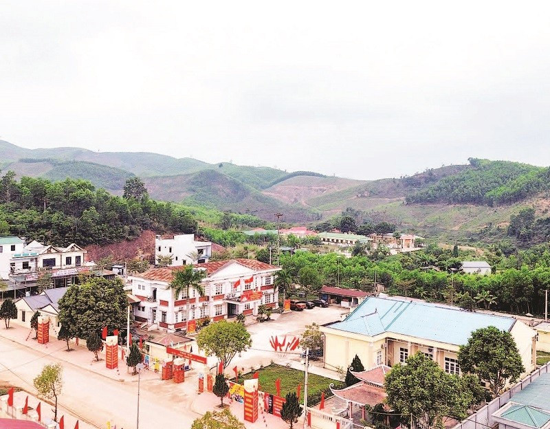 Một góc xã vùng cao Kỳ Thượng.