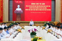 Tổng Bí thư Tô Lâm phát biểu tại buổi làm việc.