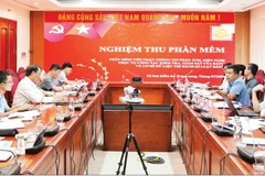 Đổi mới tư duy và phương thức công tác kiểm tra, giám sát, từng bước triển khai kiểm tra trên dữ liệu, giám sát trên dữ liệu. (Ảnh MINH NGỌC)