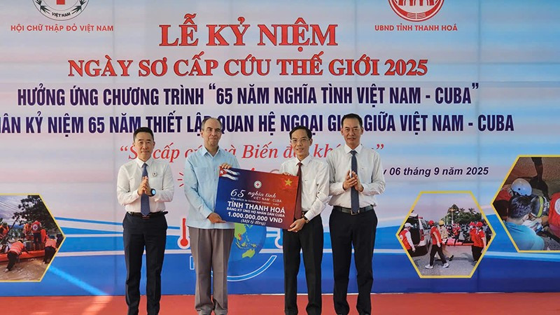 Thanh Hóa đồng hành, chia sẻ khó khăn với nhân dân Cuba.