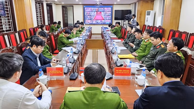 Quang cảnh hội nghị tổng kết công tác đặc xá.