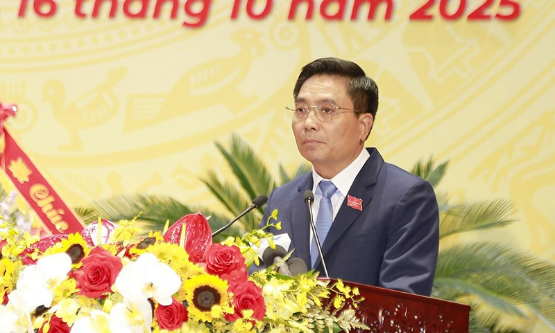 Đồng chí Nguyễn Doãn Anh, Ủy viên Trung ương Đảng, Bí thư Tỉnh ủy Thanh Hóa.
