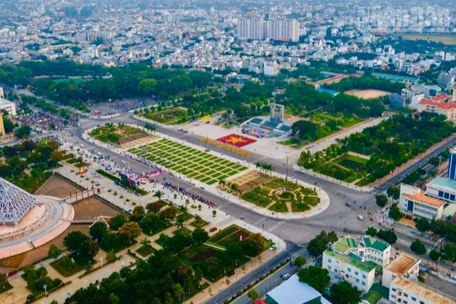 Một góc đô thị phường Phan Rang (tỉnh Khánh Hòa). (Ảnh: NGUYỄN TRUNG)