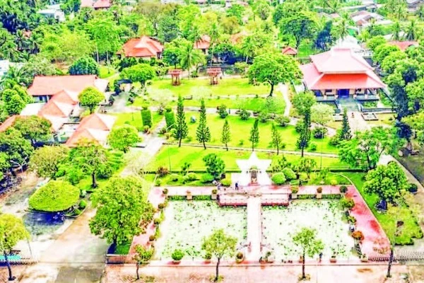 Khu tưởng niệm Thủ tướng Chính phủ Võ Văn Kiệt, ngụ xã Trung Thành, tỉnh Vĩnh Long.