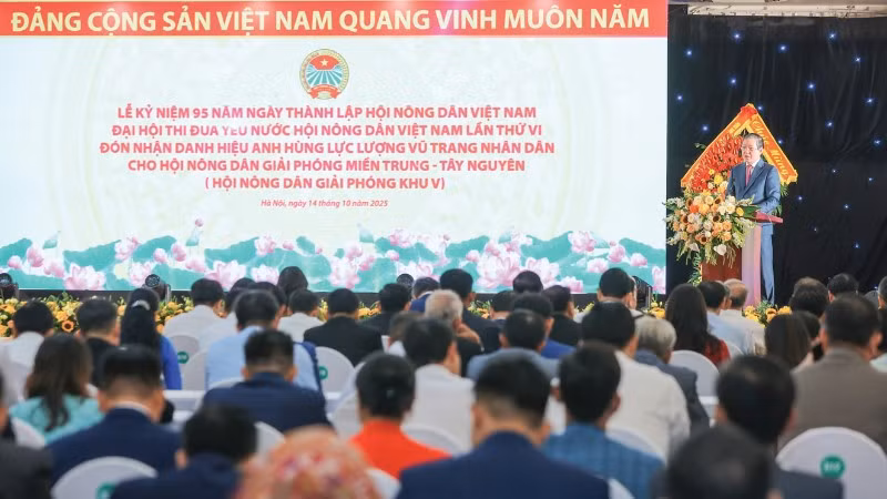 Lễ kỷ niệm 95 năm Ngày thành lập Hội Nông dân Việt Nam (14/10/1930-14/10/2025) và Đại hội thi đua yêu nước Hội Nông dân Việt Nam lần thứ VI.