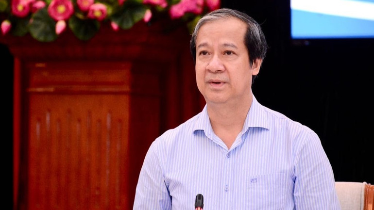 រដ្ឋមន្ត្រីក្រសួងអប់រំ និងបណ្តុះបណ្តាល លោក Nguyen Kim Son ថ្លែងមតិក្នុងសិក្ខាសាលា។ 960557cc-03df-4488-82b0-471089ec70c9-6519.jpg