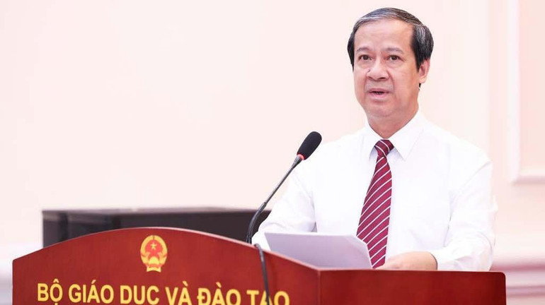 Bộ trưởng Giáo dục và Đào tạo Nguyễn Kim Sơn phát biểu. e81d8a43-e445-40e6-8940-ea54d13ea7ee.jpg