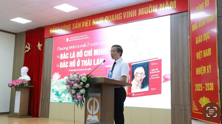 Phó Tổng giám đốc Nhà Xuất bản Giáo dục Việt Nam, Nguyễn Chí Bính phát biểu. 238abfd22e15a74bfe04-6225.jpg