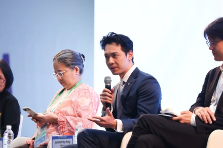 Ông Trần Hùng Huy phát biểu tại phiên thảo luận của APEC Public Private Dialogue.