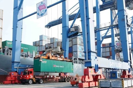 Vận chuyển hàng hoá xuất nhập khẩu tại Cảng Tân Cảng-Cát Lái (Thành phố Hồ Chí Minh).