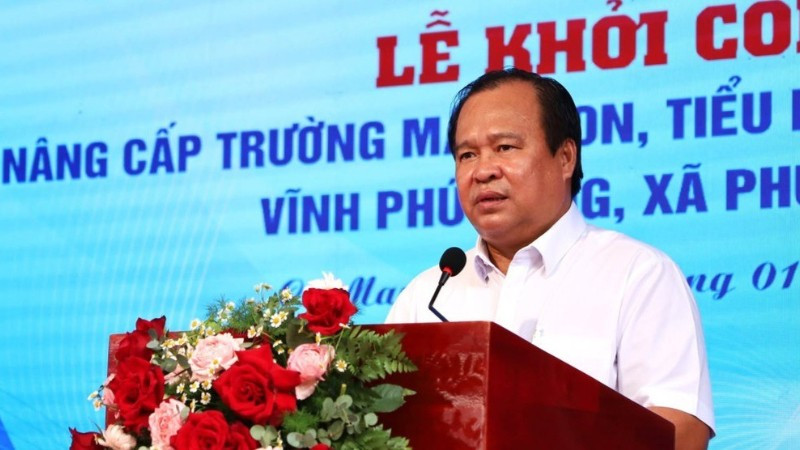 Đồng chí Nguyễn Minh Luân, Thường vụ Tỉnh ủy, Phó Chủ tịch Ủy ban nhân dân tỉnh Cà Mau phát biểu tại buổi lễ.