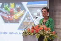 Tiến sĩ Angela Pratt, Trưởng Đại diện Tổ chức Y tế thế giới tại Việt Nam phát biểu.