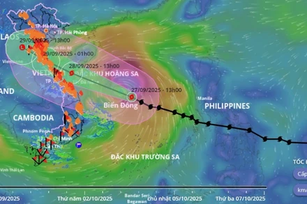 (Ảnh: Hệ thống Giám sát thiên tai Việt Nam)
