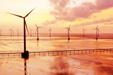 Cánh đồng điện gió tại Bạc Liêu. Ảnh: THÀNH ĐẠT