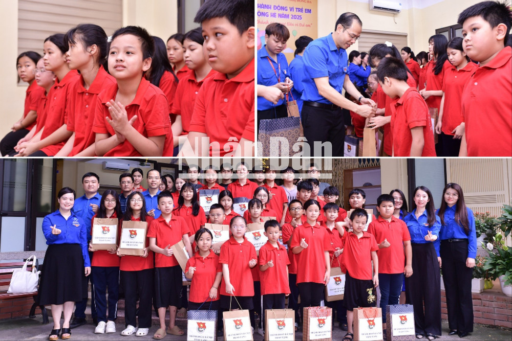 Các đại biểu đến thăm, trao quà tặng thiếu nhi hoàn cảnh khó khăn tại Nhà nuôi dưỡng trẻ em hữu nghị quận Đống Đa (Hà Nội). untitled-6-5368.jpg