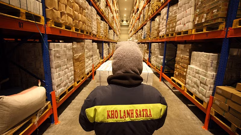 Kho lạnh SATRA hiện là một trong số các kho lạnh được đầu tư chuyên dụng thiết kế và xây dựng hiện đại. (Ảnh: SATRA)