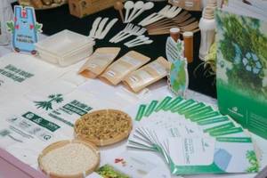 Những sản phẩm có bao bì làm từ phụ phẩm nông nghiệp như vỏ cà-phê, tinh bột sắn, ngô.