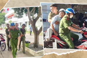 Cán bộ, chiến sĩ công an đã chia “từng mũi” đến từng nhà, chở từng người đến trụ sở công an để chụp hình, đổi thẻ đảng.