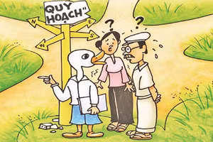Góc biếm họa: Cảnh giác với “cơn sốt” quy hoạch