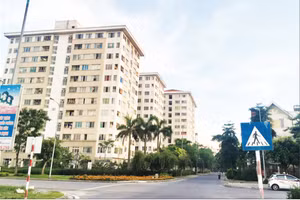 Dự án Nhà ở xã hội tại Khu đô thị Đặng Xá, xã Thuận An, Hà Nội (Ảnh BẢO LONG)
