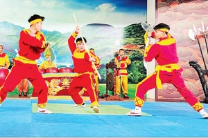 Biểu diễn võ nhạc Tây Sơn.