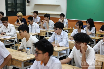 Thí sinh Hà Nội tại Kỳ thi tốt nghiệp THPT năm 2025 (Ảnh: ĐẠI THẮNG)