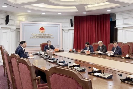 Lãnh đạo Tòa án nhân dân tối cao họp trực tuyến tham vấn ý kiến chuyên gia nước ngoài về xây dựng Tòa án chuyên biệt