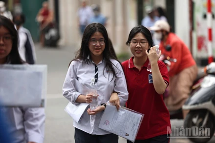 Thí sinh tại Kỳ thi tốt nghiệp THPT năm 2025. (Ảnh: ĐẠI THẮNG)