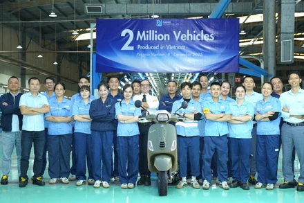 Piaggio Việt Nam mừng cột mốc 2 triệu xe xuất xưởng