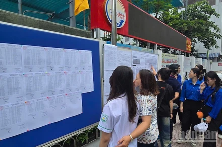 Hình ảnh tại Kỳ thi tuyển sinh vào lớp 10 THPT năm học 2025-2026 (Ảnh: TRUNG HIẾU)