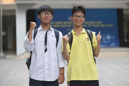 Thí sinh trong buổi thi các môn tự chọn, Kỳ thi tốt nghiệp THPT năm 2025 (Ảnh: ĐẠI THẮNG)