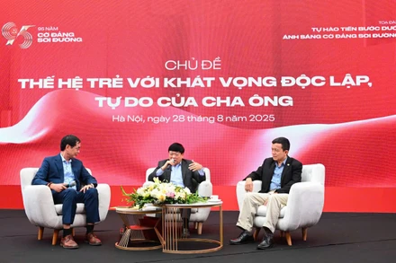 Tọa đàm “Thế hệ trẻ với khát vọng độc lập, tự do của cha ông” (Ảnh: THÀNH ĐẠT)