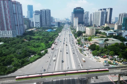 Dự án đường sắt đô thị số 3, đoạn Nhổn-ga Hà Nội (Ảnh minh họa: THỦY NGUYÊN)