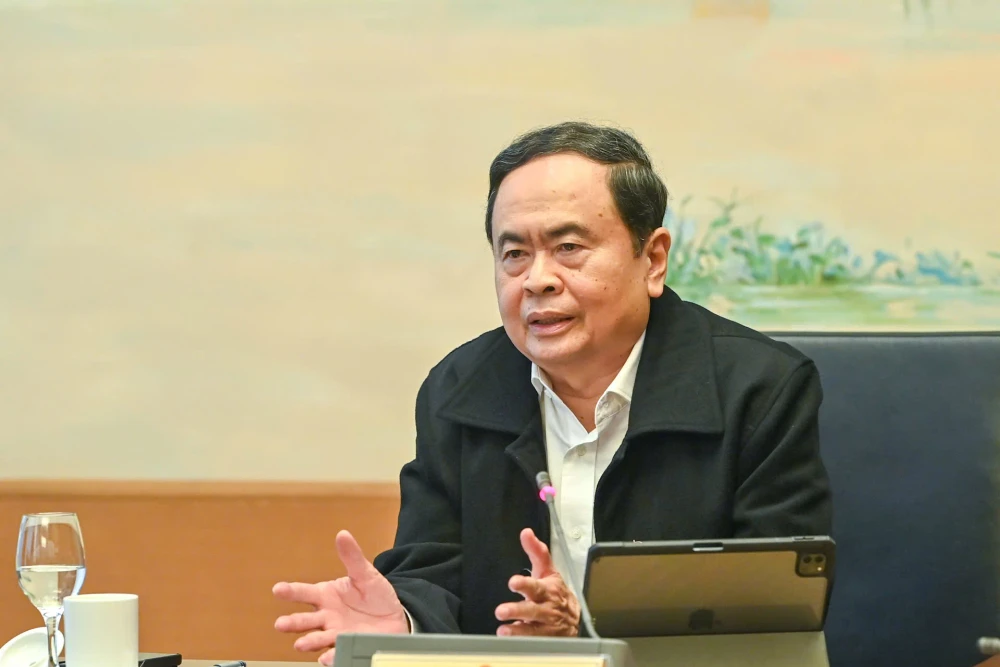 Chủ tịch Quốc hội Trần Thanh Mẫn. (Ảnh: DUY LINH)