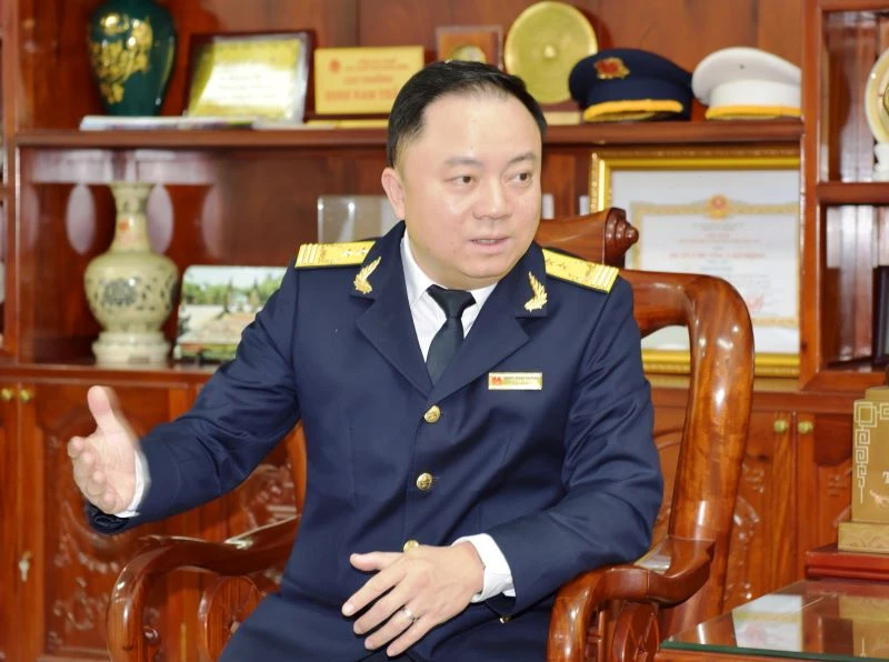 Cục trưởng Cục Thuế Ninh Bình Đinh Nam Thắng. (Ảnh: Xuân Trường)