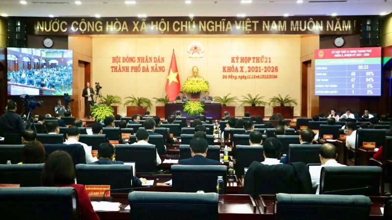 Khai mạc kỳ họp lần thứ 21 Hội đồng nhân dân thành phố Đà Nẵng.