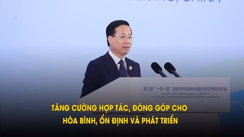 Tăng cường hợp tác, đóng góp cho hòa bình, ổn định và phát triển