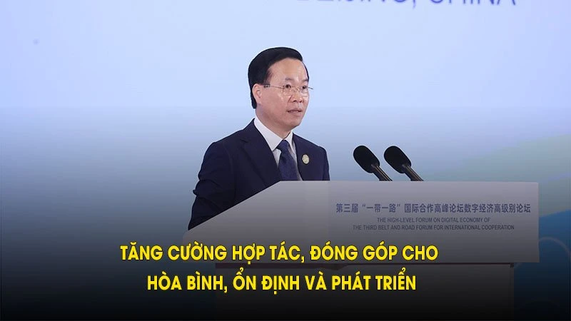 Tăng cường hợp tác, đóng góp cho hòa bình, ổn định và phát triển
