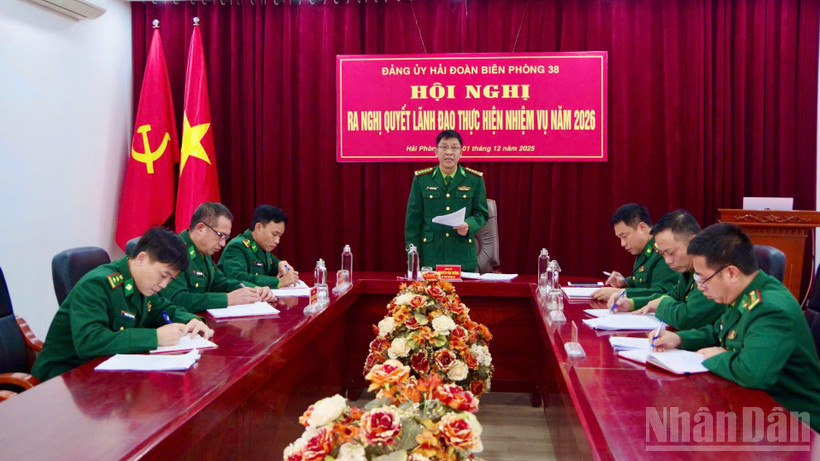 Đảng ủy Hải đoàn Biên phòng 38 ra nghị quyết lãnh đạo thực hiện nhiệm vụ năm 2026.