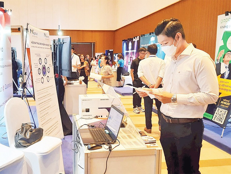 Trưng bày các giải pháp chuyển đổi số nhân Ngày Chuyển đổi số Quốc gia được tổ chức tại Thành phố Hồ Chí Minh.