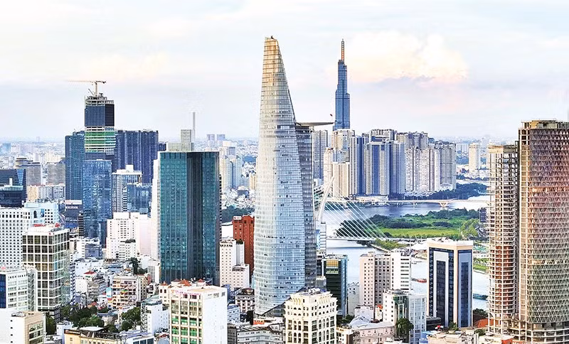 Khu vực quy hoạch xây dựng Trung tâm Tài chính quốc tế tại Thành phố Hồ Chí Minh. (Ảnh TÙNG ANH)