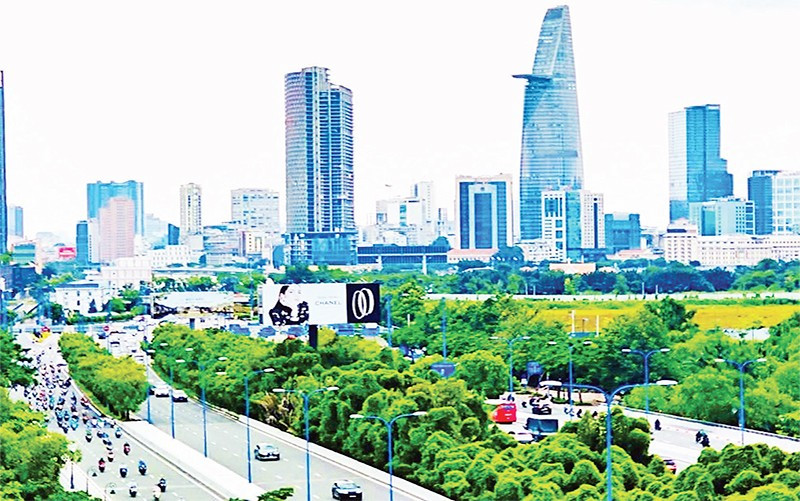 Một góc Thành phố Hồ Chí Minh năng động và phát triển.